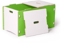 TYB001-GRN_WHT Green Toy Box - Play Room/Kids