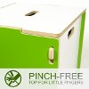 TYB001-GRN_WHT Green Toy Box - Play Room/Kids-4