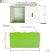 TYB001-GRY_WHT Gray Toy Box - Play Room/Kids-3