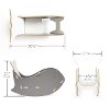 WC001-GRN_WHT Green Whale Rocking Chair - Play Room/Kids-2