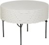 880435 Lifetime Products 60 Inch Round Almond Stacking Table 15-Pack