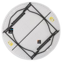 880301 Lifetime 5 Foot Round Stacking Table 15-Pack White-3