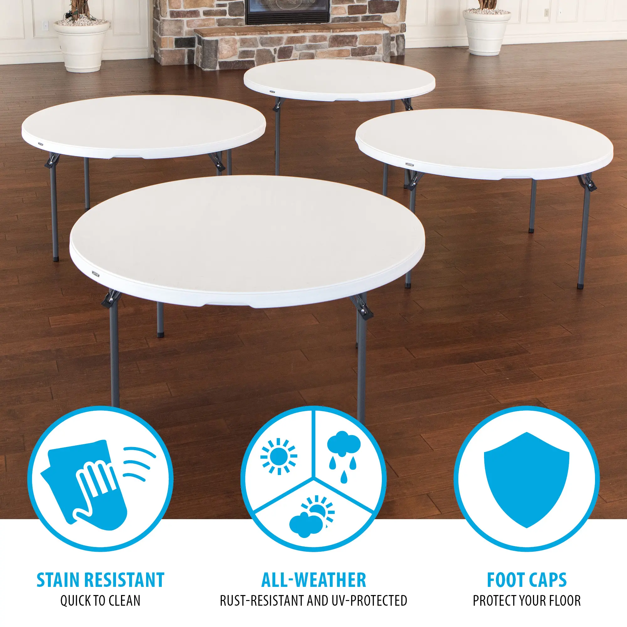 880301 Lifetime 60-Inch Round Nesting Table - 15 Pack (Commercial)-6