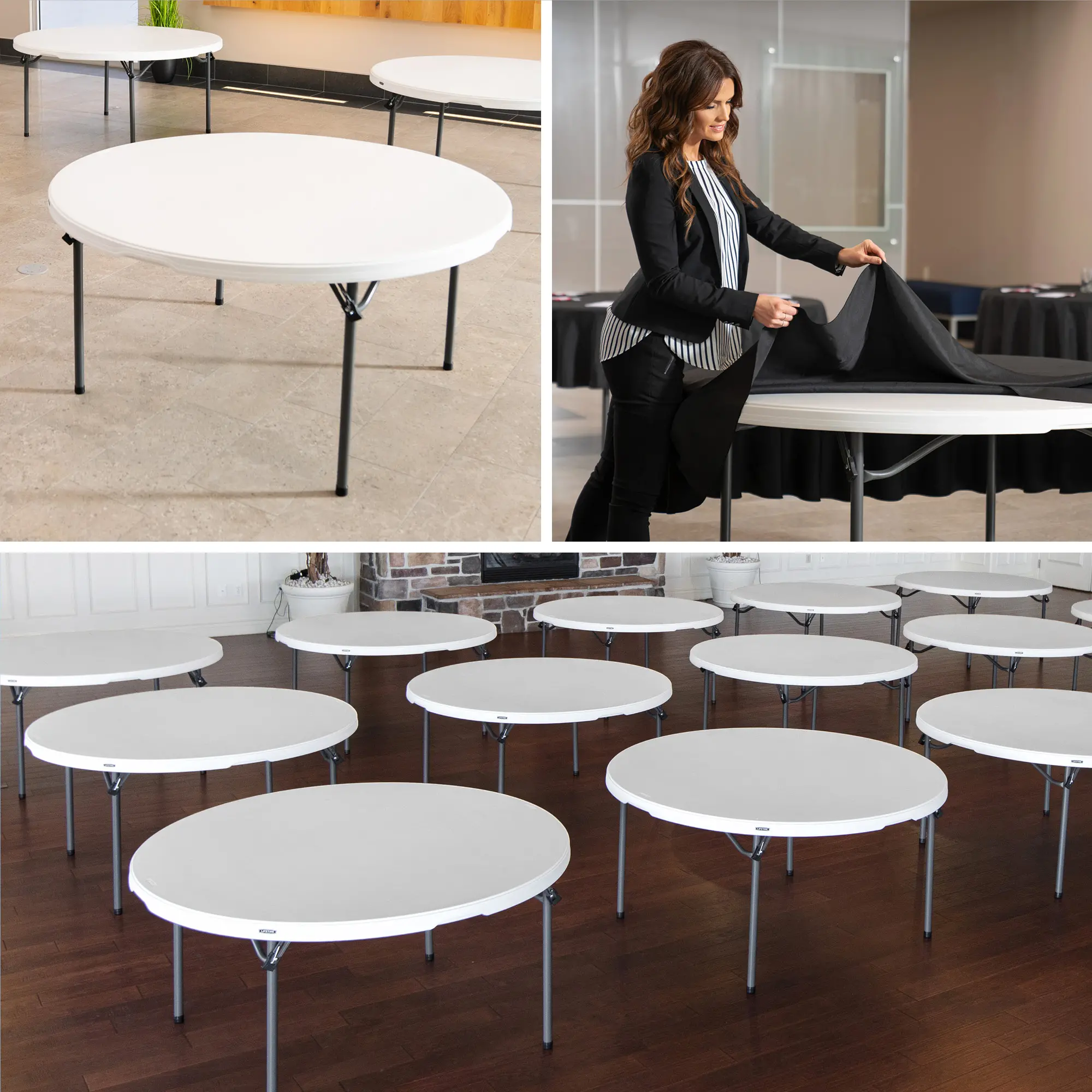 880301 Lifetime 60-Inch Round Nesting Table - 15 Pack (Commercial)-9