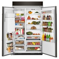 KBSD608EBS KitchenAid Built in Side by Side Refrigerator - 29.5 cu. ft., 48 Inch Black Stainless Steel-3