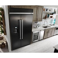 KBSD608EBS KitchenAid Built in Side by Side Refrigerator - 29.5 cu. ft., 48 Inch Black Stainless Steel-5