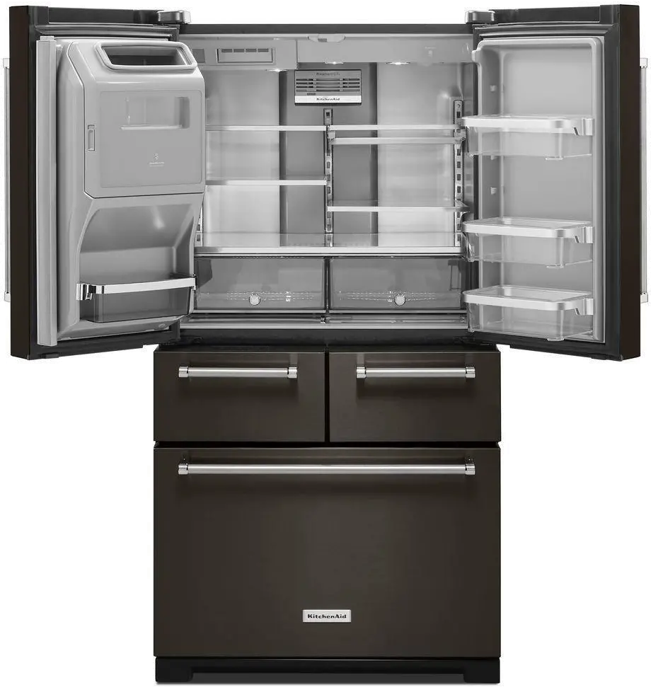 KRMF706EBS KitchenAid 25.8 cu ft French Door Refrigerator - Black Stainless Steel-4