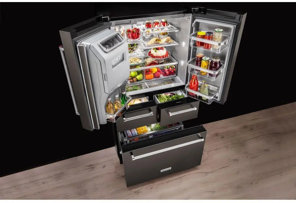 KRMF706EBS KitchenAid 25.8 cu ft French Door Refrigerator - Black Stainless Steel-8
