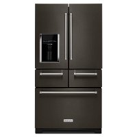 KRMF706EBS KitchenAid 25.8 cu. ft. French Door Refrigerator - 36 Inch Black Stainless Steel