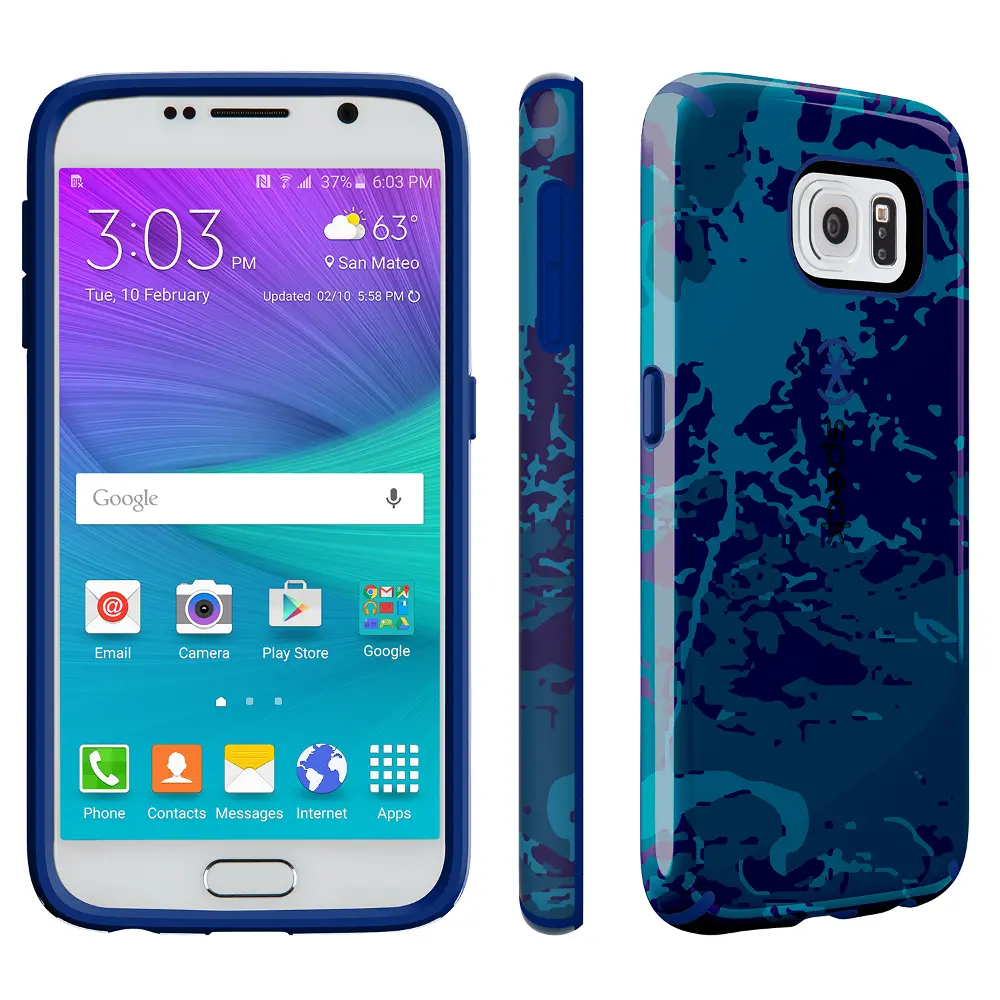 Speck CandyShell Inked Case for Samsung Galaxy S6 - Color Field Blue-1
