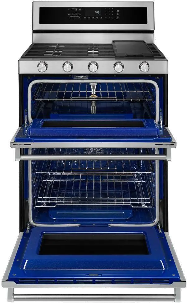 KFDD500ESS KitchenAid Double Oven Dual Fuel Range - 6.0 cu. ft. Stainless Steel-2