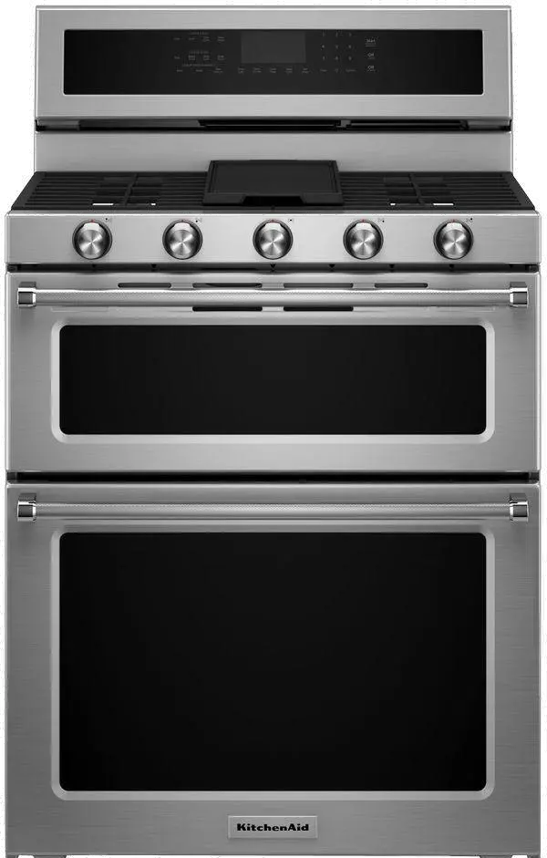 KFGD500ESS KitchenAid Double Oven Gas Range - 6.0 cu. ft. Stainless Steel-1