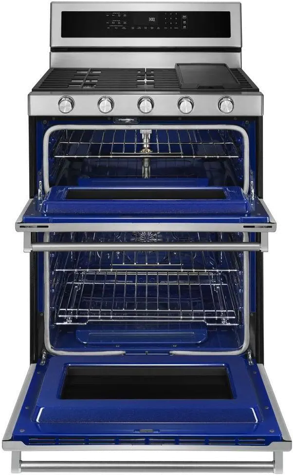 KFGD500ESS KitchenAid Double Oven Gas Range - 6.0 cu. ft. Stainless Steel-2