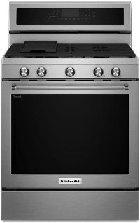 KFGG500ESS KitchenAid 5.8 cu. ft. Gas Range with Even-Heat™ True Convection - Stainless Steel