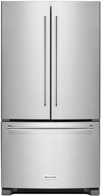 KRFC300ESS KitchenAid 20 Cu. Ft. French Door Refrigerator - 36 Inch Stainless Steel Counter Depth