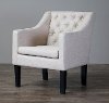 9070-BEIGE-CC Beige Tufted Club Chair - Brittany