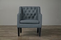 9070-GRAY-CC Gray Tufted Club Chair - Brittany-2
