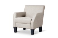 9075-Beige-CC Beige Club Chair - Silhouettes