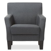 9075-Gray-CC Dark Gray Club Chair - Silhouettes