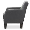 9075-Gray-CC Dark Gray Club Chair - Silhouettes -3