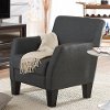 9075-Gray-CC Dark Gray Club Chair - Silhouettes -5