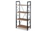 AA-SJI Modern 4-Shelf Bookshelf - New Semester-4