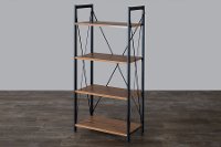 AA-SJI Modern 4-Shelf Bookshelf - New Semester-5