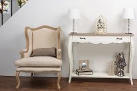 ACT9VO/M-B-CA Traditional White Console Table - Bourbonnais-4