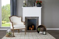 Traditional Off White Accent Chair - Charlemagne
