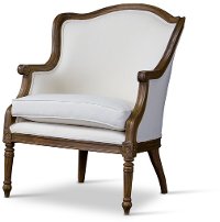 Traditional Off White Accent Chair - Charlemagne-3
