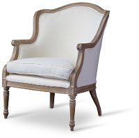 ASS292Mi-CG4 Classic White Accent Chair - Charlemagne-2
