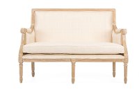 ASS501Mi-CG4 Traditional French Loveseat - Chavanon