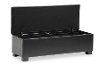 BBT3101-Black-OTTO Black Storage Ottoman - Roanoke -2