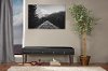 BBT5077-BLACK Contemporary Black Bench - Tavignano-1