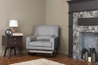 BBT5121-GREY-RC Modern Gray Rocking Chair - Empire