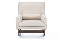 BBT5121-LIGHT-BEIGE Modern Beige Rocking Chair - Empire