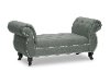 BBT5156-GREY Tufted Gray Linen Bench - Norwich-1