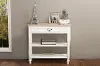 Traditional French White Accent Table - Dauphine