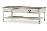 CHR15VMM-B-C Traditonal French White Coffee Table - Dauphine