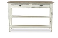 CHR9VM/M-B-CA Tradtional French White Console Table - Dauphine-3