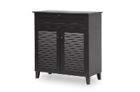 FP-02LV-ESPRESSO Espresso Shoe Cabinet - Calvin -2