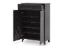 FP-03LV-Espresso Espresso Shoe Cabinet - Harding -3