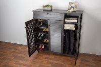 FP-05LV-ESPRESSO Contemporary Espresso Shoe Cabinet - Pocillo-2