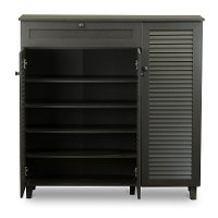 FP-05LV-ESPRESSO Contemporary Espresso Shoe Cabinet - Pocillo-4