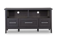 I-1504 Dark Brown 3-Drawer TV Stand-2