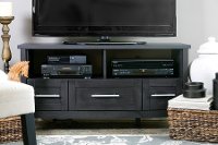 I-1504 Dark Brown 3-Drawer TV Stand-3