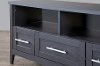 I-1504 Dark Brown 3-Drawer TV Stand-4