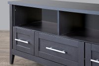 I-1504 Dark Brown 3-Drawer TV Stand-4