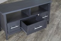 I-1504 Dark Brown 3-Drawer TV Stand-5