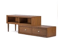 ML-1313-Walnut-TV Contemporary Walnut TV Stand - Bainbridge